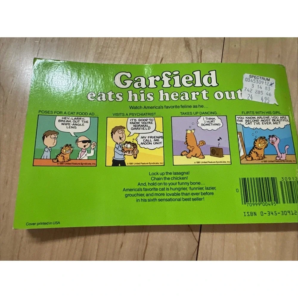 Garfield Eats His Heart Out 6th Comic Book 1983 1st Ed Jim Davis Vintage Strip
